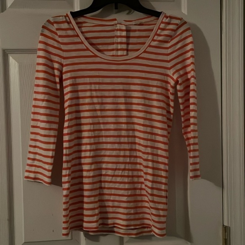 Woman’s 3/4 sleeve zip up top by J. Crew - Size XS